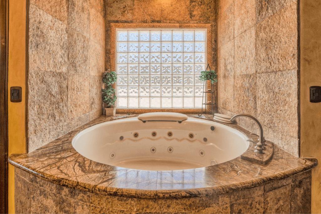 Casa Blanca Villa 9 - Master Bedroom Bathroom Tub