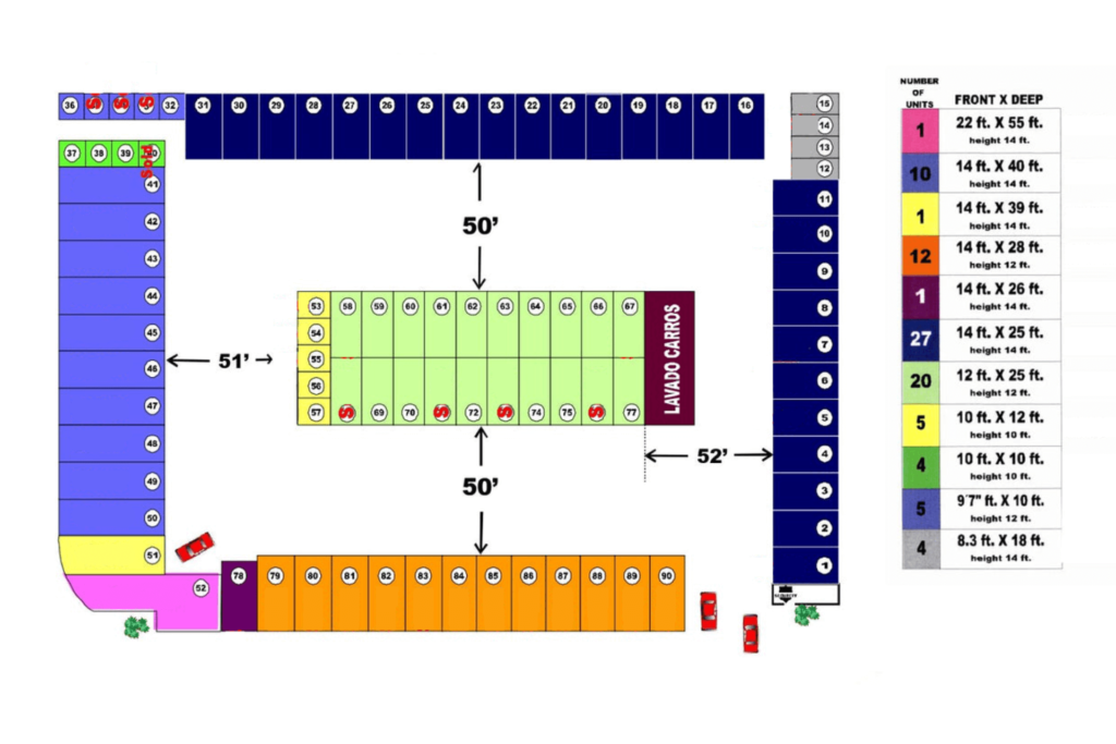 Desarrollo Placita Storage #54 - Layout Diagram